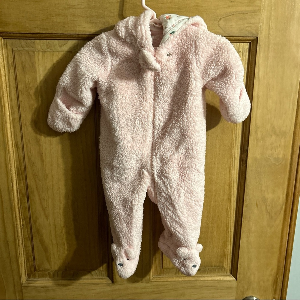 Carters size 3 mo. Pink infant bunting